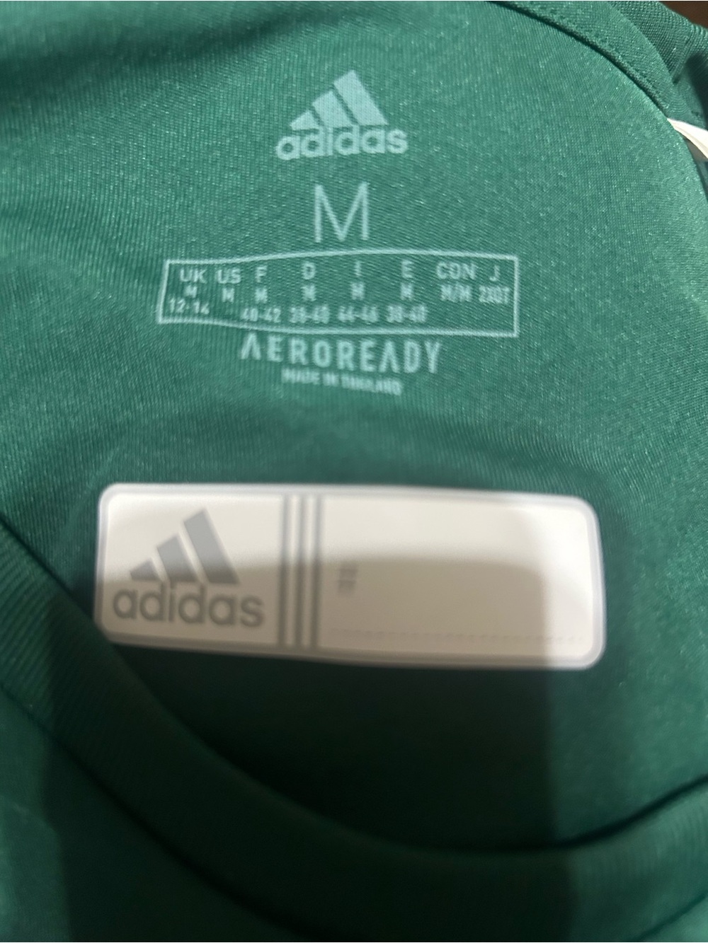 Adidas Teal Green AEROREADY Short Sleeve Performance Tee - Picture 8 of 8